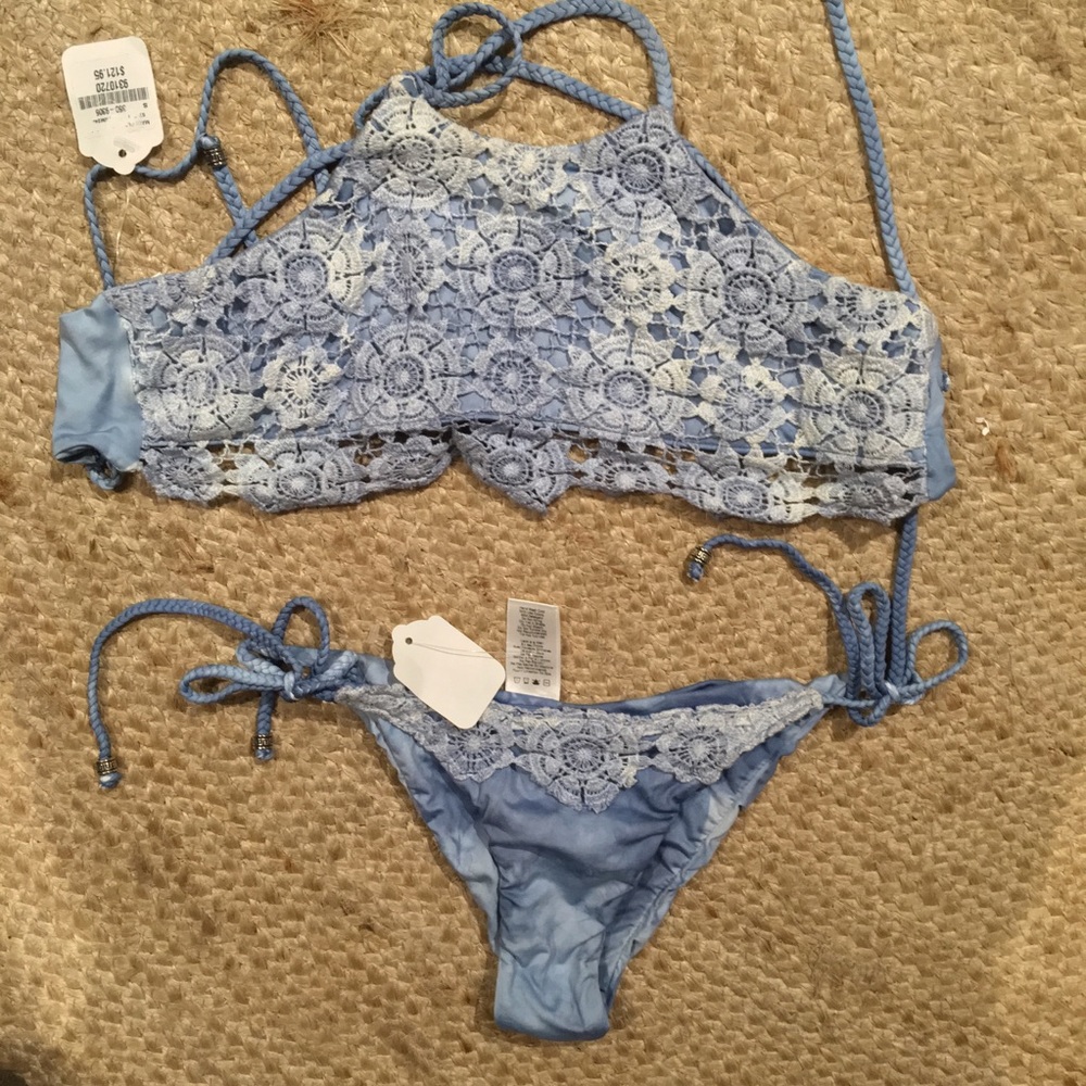 NWT •Blue Life• Desert Mirage Bikini Set - Picture 4 of 7